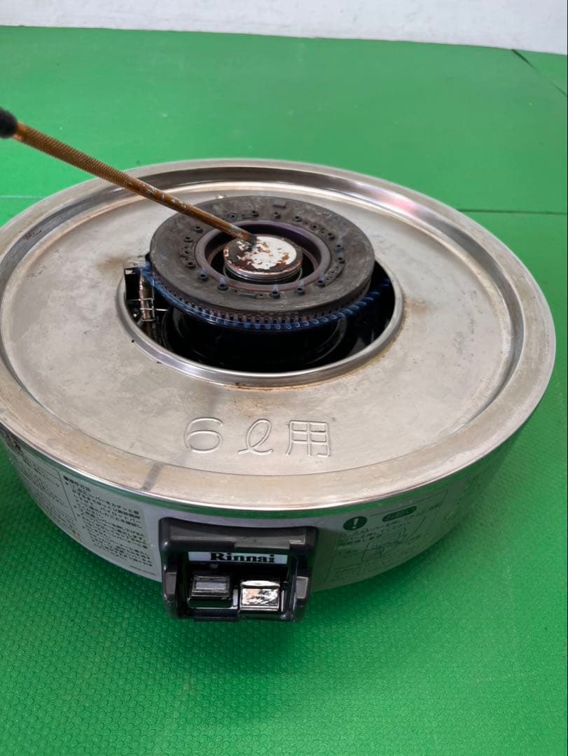 ☆工場整備品☆リンナイ ガス炊飯器 ホワイト　3升　6.0L