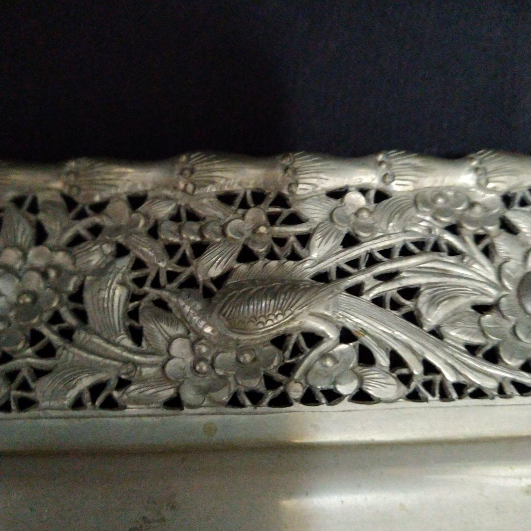 金属工芸　彫金　トレー　プレート　 打出し