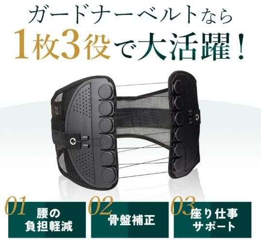 GUARDNER ガードナー 腰用ベルト 骨盤サポーター 男女兼用 XL 美品