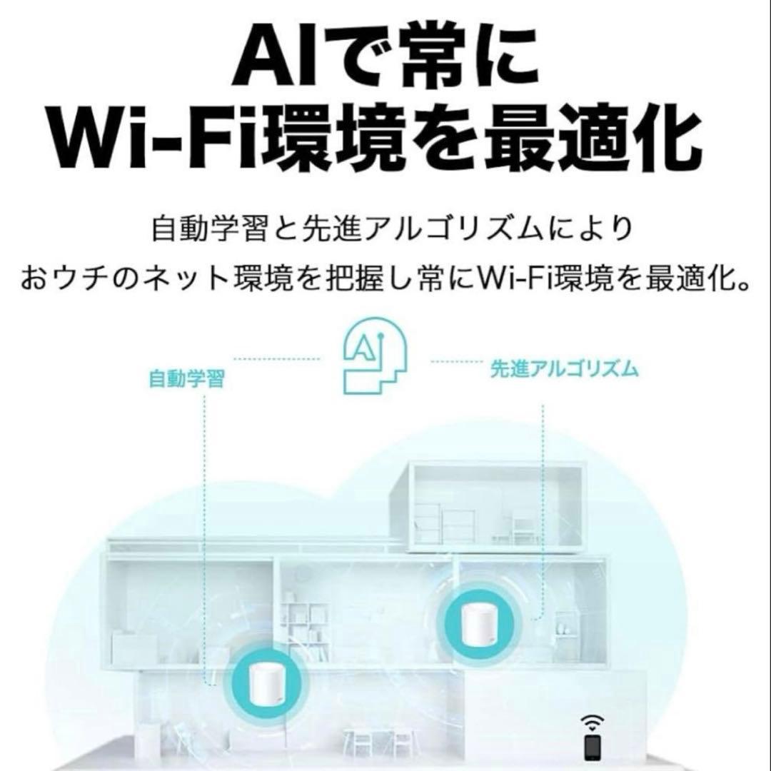 TPLINKWiFiルーターDECOX50 1ユニット、未開封品