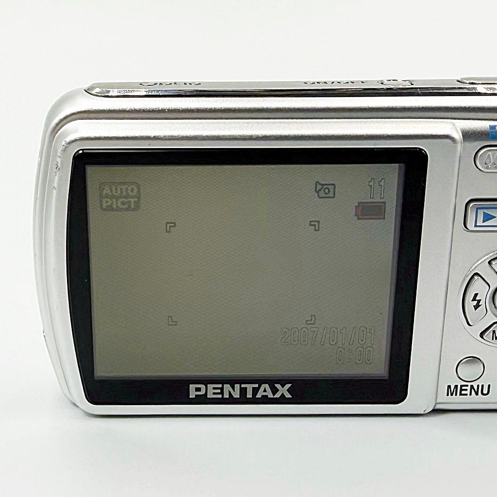 ペンタックス PENTAX Optio M40 シルバー コンデジ カメラ 中古
