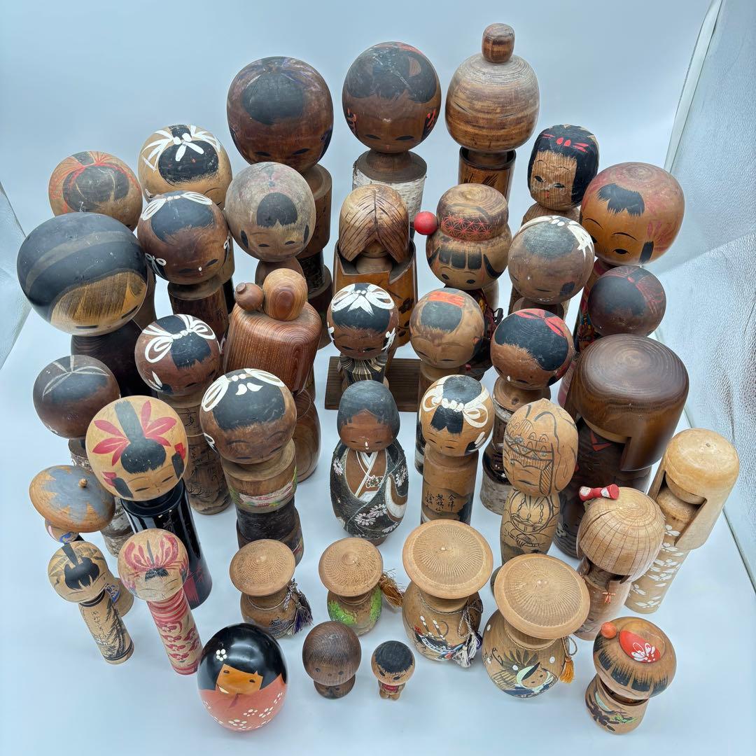 昭和レトロ こけしまとめ売り 民芸品 郷土玩具