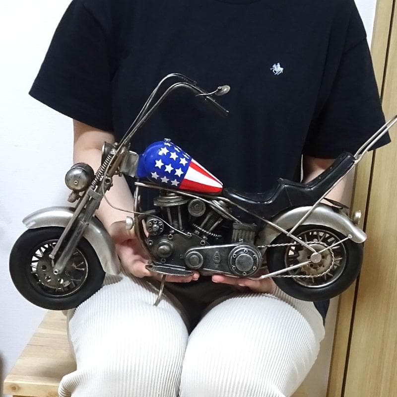 オールド アメリカンバイク オブジェ インテリア かっこいい ビンテージバイク